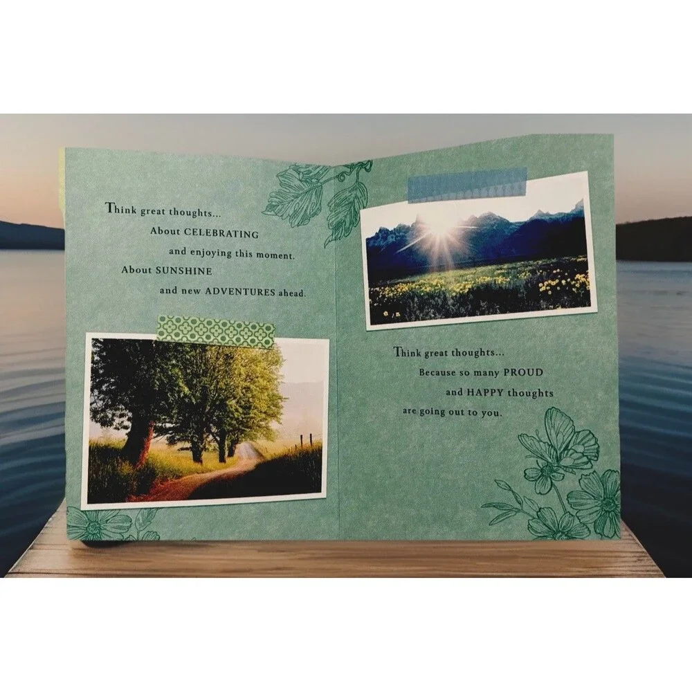 Hallmark Graduation Card – Master’s Degree – Elegant Chalkboard Design – Premium